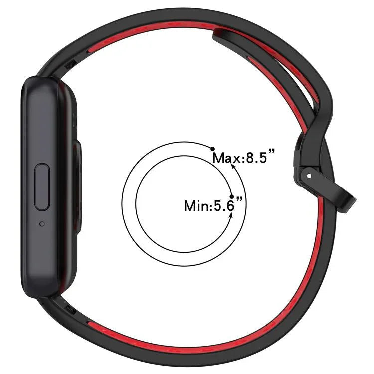 Correia de Relógio Respirável em Silicone Bicolor xDfind, Para Samsung Galaxy Fit 3