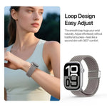 Correia Trançada em Nylon com Fivela Magnética Série Ultra Mixture DUX DUCIS, Para Apple Watch 38 / 40 / 41 / S10 42mm
