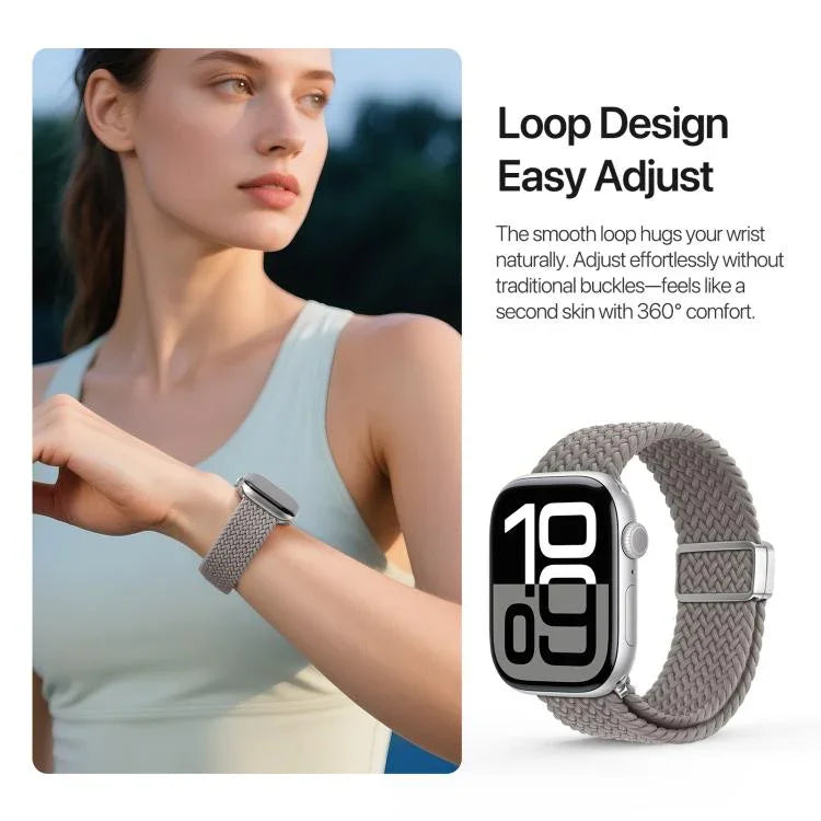 Correia Trançada em Nylon com Fivela Magnética Série Ultra Mixture DUX DUCIS, Para Apple Watch 38 / 40 / 41 / S10 42mm