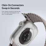 Correia Trançada em Nylon com Fivela Magnética Série Ultra Mixture DUX DUCIS, Para Apple Watch 38 / 40 / 41 / S10 42mm
