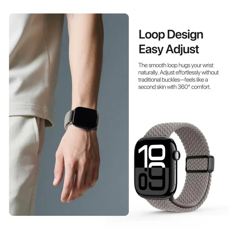 Correia Trançada em Nylon com Fivela Magnética Série Ultra Mixture DUX DUCIS, Para Apple Watch 42 / 44 / 45 / 46 / 49mm