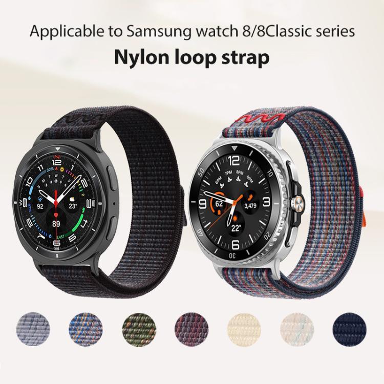 Correia de Relógio em Nylon com Fecho de Gancho e Argola xDfind, Para Samsung Galaxy Watch8 / 8 Classic