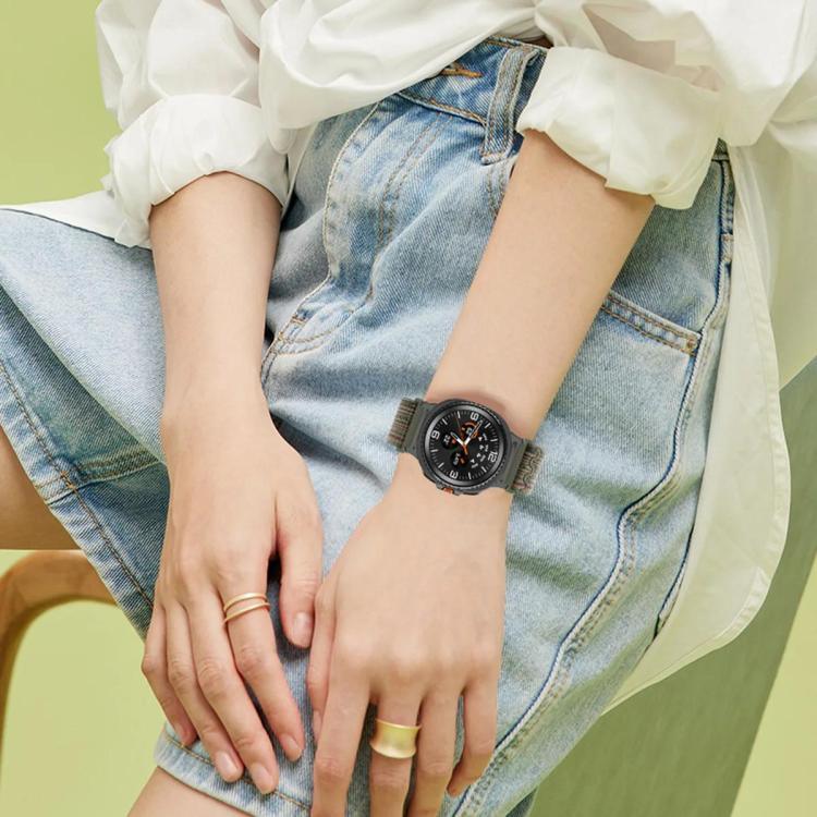 Correia de Relógio em Nylon com Fecho de Gancho e Argola xDfind, Para Samsung Galaxy Watch8 / 8 Classic
