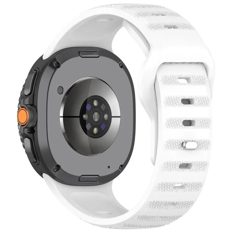 Correia de Relógio em Silicone com Fivela de Estudinhos Prateados e Pontos Redondos xDfind, Para Samsung Galaxy Watch Ultra/Ultra 2025, Para Samsung Galaxy Watch8 / 8 Classic