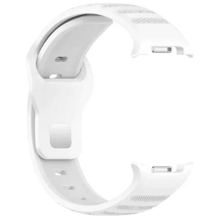 Correia de Relógio em Silicone com Fivela de Estudinhos Prateados e Pontos Redondos xDfind, Para Samsung Galaxy Watch Ultra/Ultra 2025, Para Samsung Galaxy Watch8 / 8 Classic