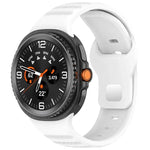 Correia de Relógio em Silicone com Fivela de Estudinhos Prateados e Pontos Redondos xDfind, Para Samsung Galaxy Watch Ultra/Ultra 2025, Para Samsung Galaxy Watch8 / 8 Classic