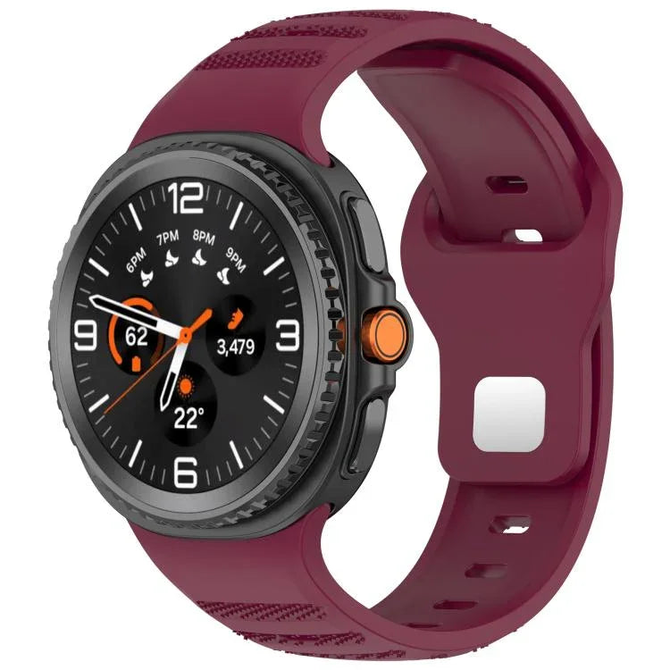 Correia de Relógio em Silicone com Fivela de Estudinhos Prateados e Pontos Redondos xDfind, Para Samsung Galaxy Watch Ultra/Ultra 2025, Para Samsung Galaxy Watch8 / 8 Classic