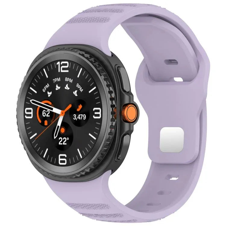 Correia de Relógio em Silicone com Fivela de Estudinhos Prateados e Pontos Redondos xDfind, Para Samsung Galaxy Watch Ultra/Ultra 2025, Para Samsung Galaxy Watch8 / 8 Classic