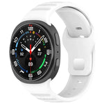 Correia de Relógio em Silicone com Fivela de Estudinhos Prateados e Pontos Redondos xDfind, Para Samsung Galaxy Watch Ultra/Ultra 2025, Para Samsung Galaxy Watch8 / 8 Classic