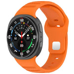 Correia de Relógio em Silicone com Fivela de Estudinhos Prateados e Pontos Redondos xDfind, Para Samsung Galaxy Watch Ultra/Ultra 2025, Para Samsung Galaxy Watch8 / 8 Classic