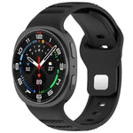 Correia de Relógio em Silicone com Fivela de Estudinhos Prateados e Pontos Redondos xDfind, Para Samsung Galaxy Watch Ultra/Ultra 2025, Para Samsung Galaxy Watch8 / 8 Classic