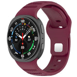Correia de Relógio em Silicone com Fivela de Estudinhos Prateados e Pontos Redondos xDfind, Para Samsung Galaxy Watch Ultra/Ultra 2025, Para Samsung Galaxy Watch8 / 8 Classic