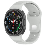 Correia de Relógio em Silicone com Fivela de Estudinhos Prateados e Pontos Redondos xDfind, Para Samsung Galaxy Watch Ultra/Ultra 2025, Para Samsung Galaxy Watch8 / 8 Classic