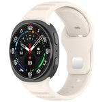 Correia de Relógio em Silicone com Fivela de Estudinhos Prateados e Pontos Redondos xDfind, Para Samsung Galaxy Watch Ultra/Ultra 2025, Para Samsung Galaxy Watch8 / 8 Classic