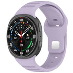 Correia de Relógio em Silicone com Fivela de Estudinhos Prateados e Pontos Redondos xDfind, Para Samsung Galaxy Watch Ultra/Ultra 2025, Para Samsung Galaxy Watch8 / 8 Classic
