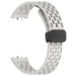 xDfind Hole Style Magnetic Black Buckle Silicone Watch Band, For Galaxy Fit3