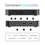Tanix TX7 8K UHD Android 14 Smart TV Box com Comando à Distância, Allwinner H728 Octa-Core, 2GB+16GB, 4GB+32GB