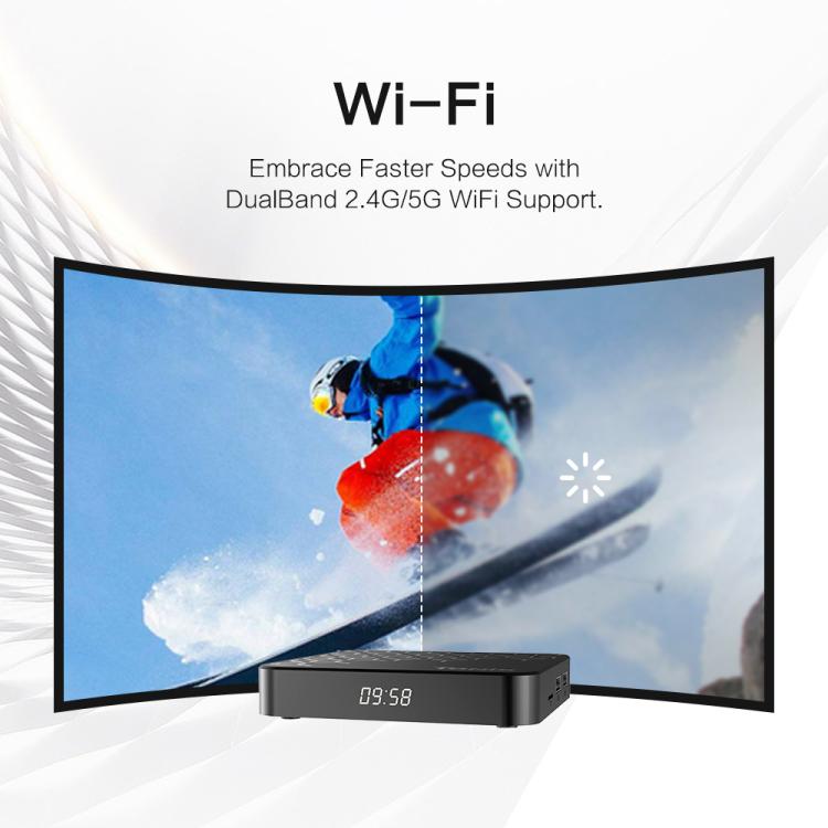 Tanix TX7 8K UHD Android 14 Smart TV Box com Comando à Distância, Allwinner H728 Octa-Core, 2GB+16GB, 4GB+32GB