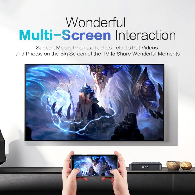 Tanix TX7 8K UHD Android 14 Smart TV Box com Comando à Distância, Allwinner H728 Octa-Core, 2GB+16GB, 4GB+32GB