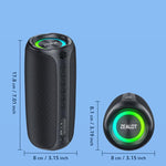 Zealot MP2 Coluna Bluetooth RGB Portátil 20W para Exterior, sem Microfone (Azul), sem Microfone (Camuflado), sem Microfone (Preto)