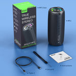 Zealot MP2 Coluna Bluetooth RGB Portátil 20W para Exterior, sem Microfone (Azul), sem Microfone (Camuflado), sem Microfone (Preto)
