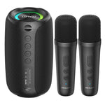 Zealot M2 Coluna Bluetooth RGB Portátil 8W para Exterior, com 2 Microfones, com 1 Microfone