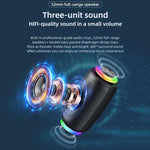 Zealot M2 Coluna Bluetooth RGB Portátil 8W para Exterior, com 2 Microfones, com 1 Microfone