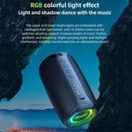 Zealot M2 Coluna Bluetooth RGB Portátil 8W para Exterior, com 2 Microfones, com 1 Microfone