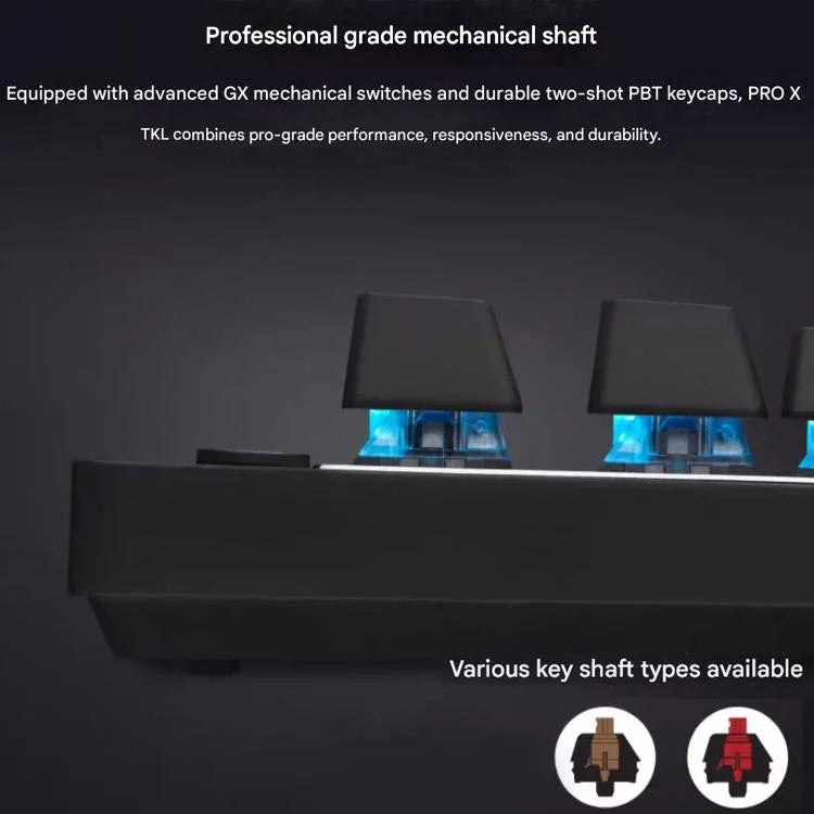 Teclado Gaming Sem Fios Logitech G PRO X TKL, Interruptores Mecânicos GX-L