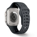 Shark Texture Holes Silicone Watch Band, For Apple Watch 46mm / 49mm / 45mm / 44mm