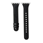 Correia de Relógio em Pele Genuína com Anel Duplo e Rebite Único xDfind, Para Apple Watch 42 / 44 / 45 / 46 / 49mm, Para Apple Watch 38 / 40 / 41 / S10 42mm