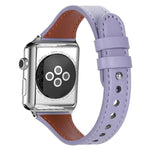 Correia de Relógio em Pele Genuína com Anel Duplo e Rebite Único xDfind, Para Apple Watch 42 / 44 / 45 / 46 / 49mm, Para Apple Watch 38 / 40 / 41 / S10 42mm