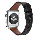 Correia de Relógio em Pele Genuína com Anel Duplo e Rebite Único xDfind, Para Apple Watch 42 / 44 / 45 / 46 / 49mm, Para Apple Watch 38 / 40 / 41 / S10 42mm