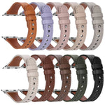 Correia de Relógio em Pele Genuína com Anel Duplo e Rebite Único xDfind, Para Apple Watch 42 / 44 / 45 / 46 / 49mm, Para Apple Watch 38 / 40 / 41 / S10 42mm