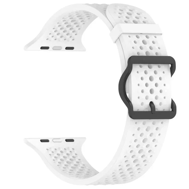 Correia de Relógio em Silicone Respirável xDfind, Para Apple Watch 42 / 44 / 45 / 46 / 49mm, Para Apple Watch 38 / 40 / 41 / S10 42mm