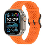 Correia de Relógio em Silicone Respirável xDfind, Para Apple Watch 42 / 44 / 45 / 46 / 49mm, Para Apple Watch 38 / 40 / 41 / S10 42mm
