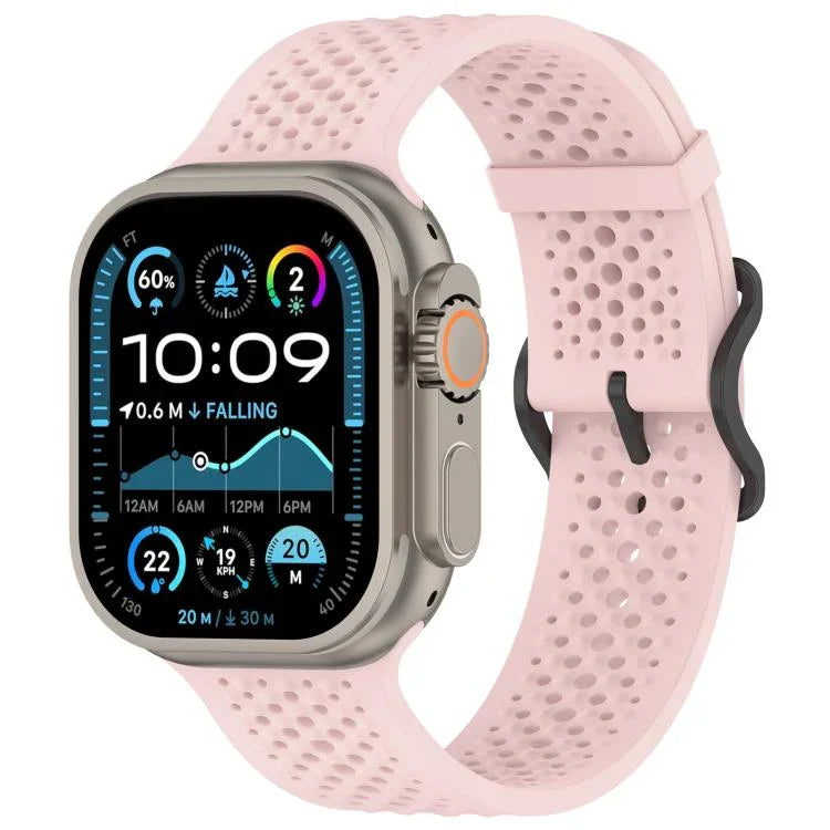 Correia de Relógio em Silicone Respirável xDfind, Para Apple Watch 42 / 44 / 45 / 46 / 49mm, Para Apple Watch 38 / 40 / 41 / S10 42mm