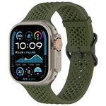 Correia de Relógio em Silicone Respirável xDfind, Para Apple Watch 42 / 44 / 45 / 46 / 49mm, Para Apple Watch 38 / 40 / 41 / S10 42mm
