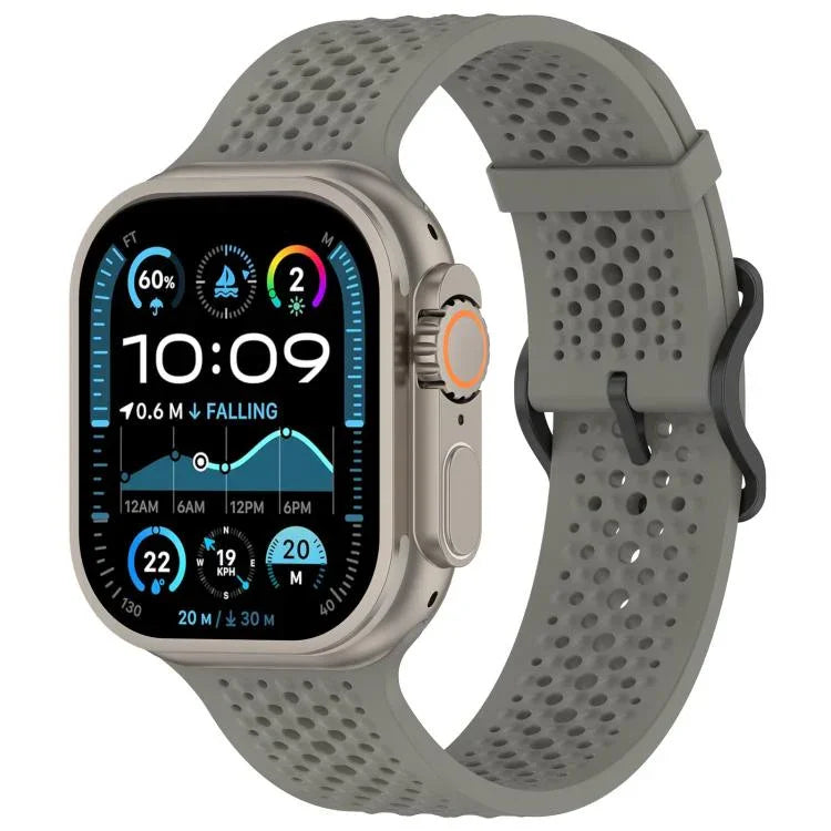 Correia de Relógio em Silicone Respirável xDfind, Para Apple Watch 42 / 44 / 45 / 46 / 49mm, Para Apple Watch 38 / 40 / 41 / S10 42mm