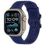Correia de Relógio em Silicone Respirável xDfind, Para Apple Watch 42 / 44 / 45 / 46 / 49mm, Para Apple Watch 38 / 40 / 41 / S10 42mm