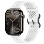 Correia de Relógio em Silicone Respirável xDfind, Para Apple Watch 42 / 44 / 45 / 46 / 49mm, Para Apple Watch 38 / 40 / 41 / S10 42mm