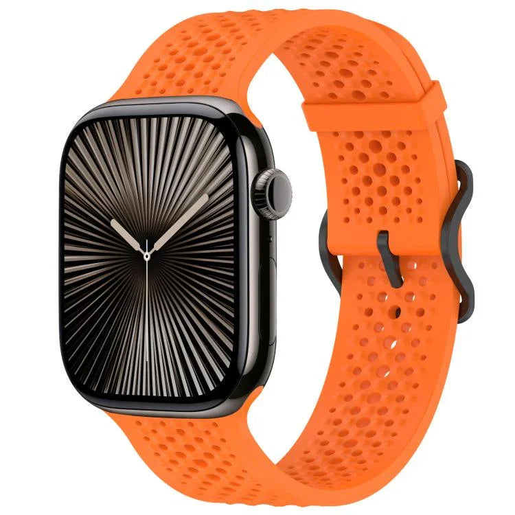 Correia de Relógio em Silicone Respirável xDfind, Para Apple Watch 42 / 44 / 45 / 46 / 49mm, Para Apple Watch 38 / 40 / 41 / S10 42mm