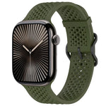 Correia de Relógio em Silicone Respirável xDfind, Para Apple Watch 42 / 44 / 45 / 46 / 49mm, Para Apple Watch 38 / 40 / 41 / S10 42mm