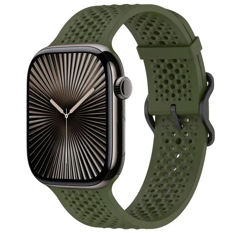 Correia de Relógio em Silicone Respirável xDfind, Para Apple Watch 42 / 44 / 45 / 46 / 49mm, Para Apple Watch 38 / 40 / 41 / S10 42mm