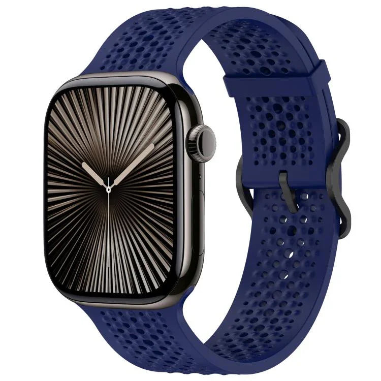 Correia de Relógio em Silicone Respirável xDfind, Para Apple Watch 42 / 44 / 45 / 46 / 49mm, Para Apple Watch 38 / 40 / 41 / S10 42mm
