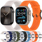 Correia de Relógio em Silicone Respirável xDfind, Para Apple Watch 42 / 44 / 45 / 46 / 49mm, Para Apple Watch 38 / 40 / 41 / S10 42mm