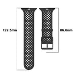 Correia de Relógio em Silicone Respirável xDfind, Para Apple Watch 42 / 44 / 45 / 46 / 49mm, Para Apple Watch 38 / 40 / 41 / S10 42mm