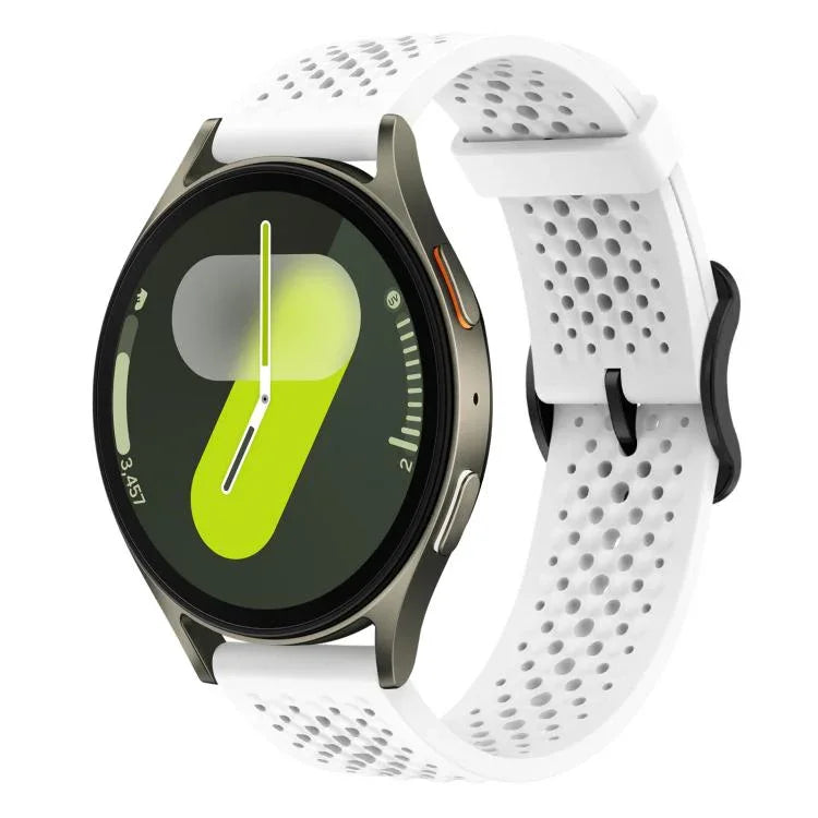 Correia de Silicone Respirável xDfind, Para Samsung Galaxy Watch Ultra / Ultra 2025, Para Samsung Galaxy Watch8 / 8 Classic, Para Samsung Galaxy Watch 7 / 6 / 5 / FE