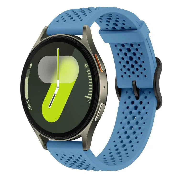 Correia de Silicone Respirável xDfind, Para Samsung Galaxy Watch Ultra / Ultra 2025, Para Samsung Galaxy Watch8 / 8 Classic, Para Samsung Galaxy Watch 7 / 6 / 5 / FE