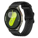 Correia de Silicone Respirável xDfind, Para Samsung Galaxy Watch Ultra / Ultra 2025, Para Samsung Galaxy Watch8 / 8 Classic, Para Samsung Galaxy Watch 7 / 6 / 5 / FE